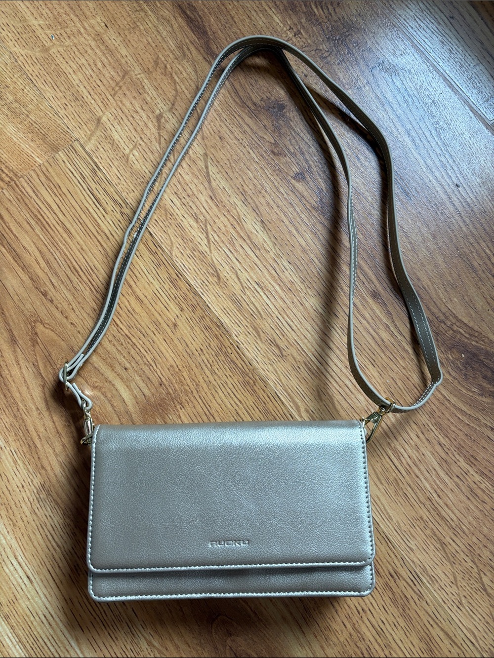 NUOKU Gold Clutch Crossbody